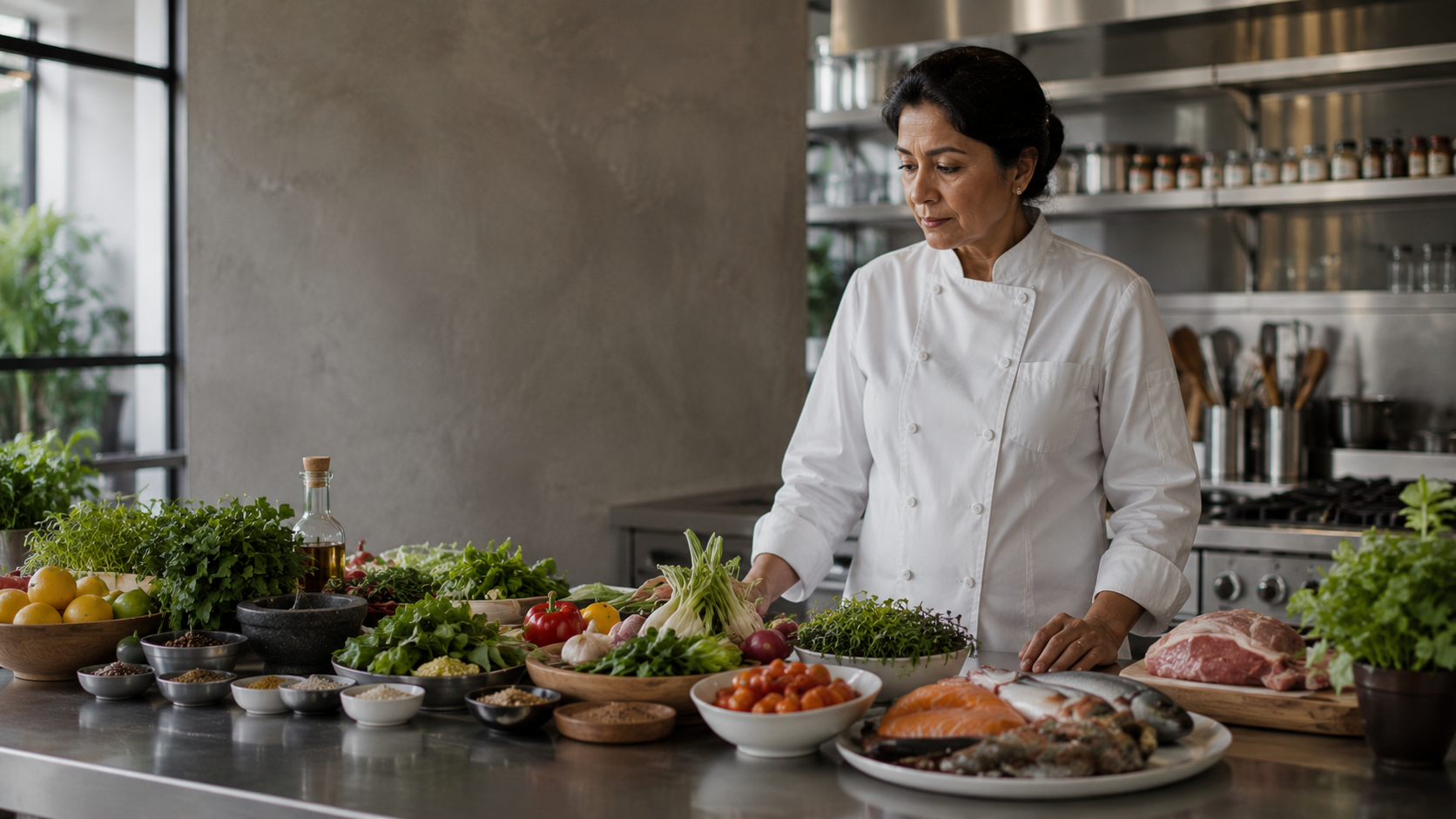 Chef preparing